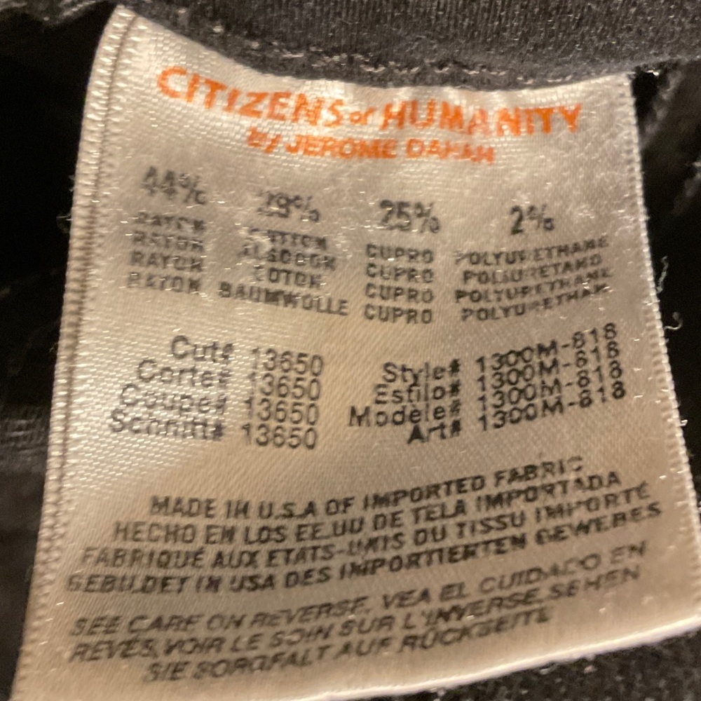 Citizens Of Humanity Black Skinny Jeans - Picture 2 of 5